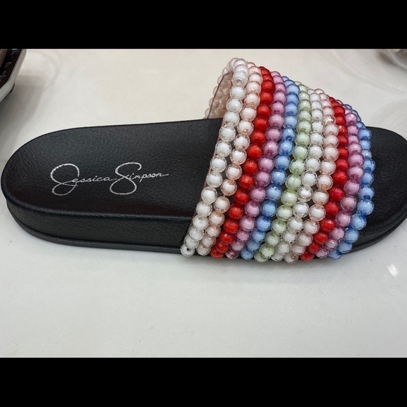 Jessica Simpson Multicolored Slides (Boutique) - Picture 3 of 3